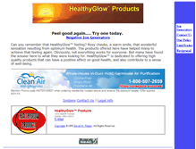 Tablet Screenshot of healthyglow.com